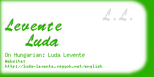 levente luda business card